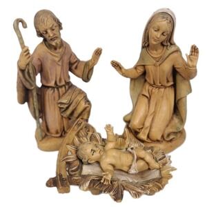 Fontanini Italy 4"  Scale Classic Holy Family 4-Piece Set Nativity Christmas